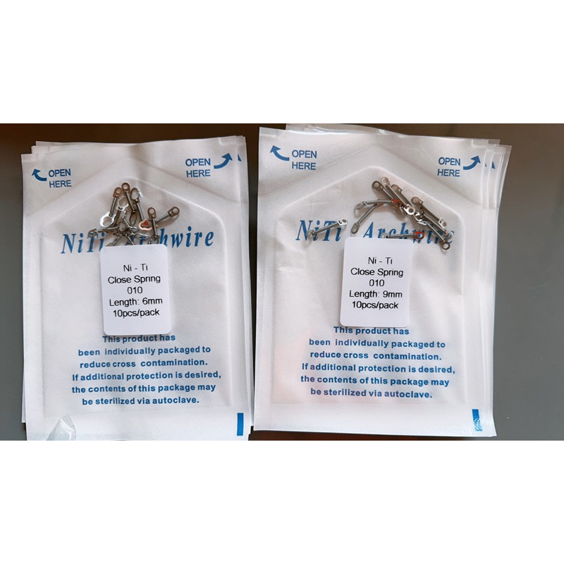 Lò xo đẩy, lò xo kéo, lò xo giữ khoảng dùng trong chỉnh nha