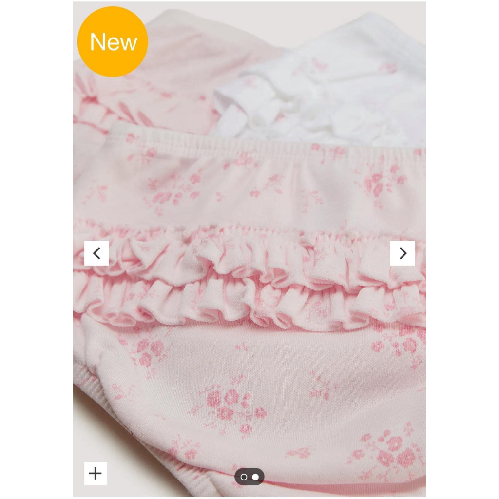 Set 3 chip phồng bé gái Matalan