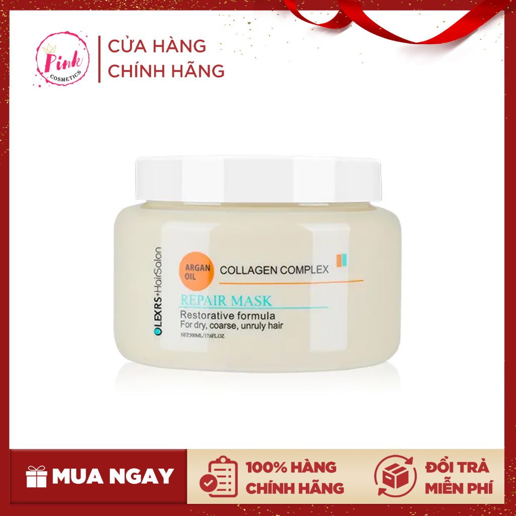 Kem Hấp Ủ Tóc Phục Hồi Olexrs Argan Oil Collagen Complex 500ml