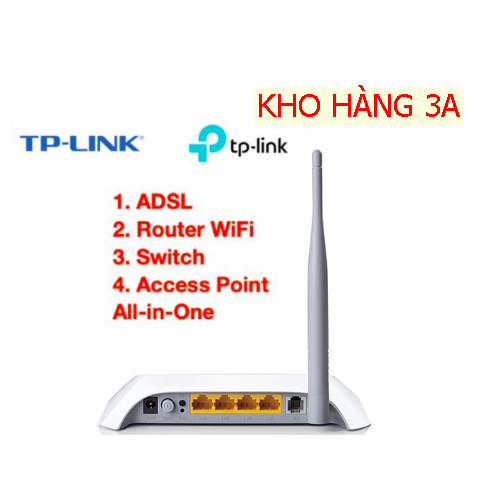 THIẾT BỊ ĐẦU CUỐI Wireless ADSL Modem Router WiFi TP-LINK - TD-W8901N TD-W8950N - chính hãng