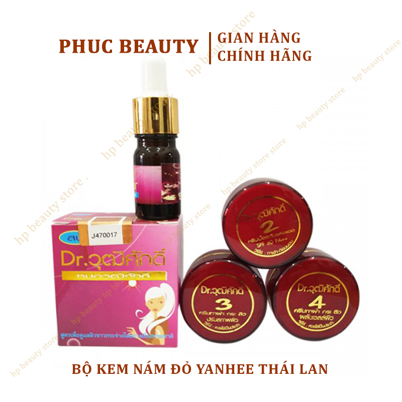 Bộ Kem Nám Sạm Da Đỏ Yanhee Thái Lan - Bộ Kem 5 Món Loại Bỏ Tất Cả Các Vết Sạm Nám, Tàn Nhang, Đốm Nâu Hiệu Quả.