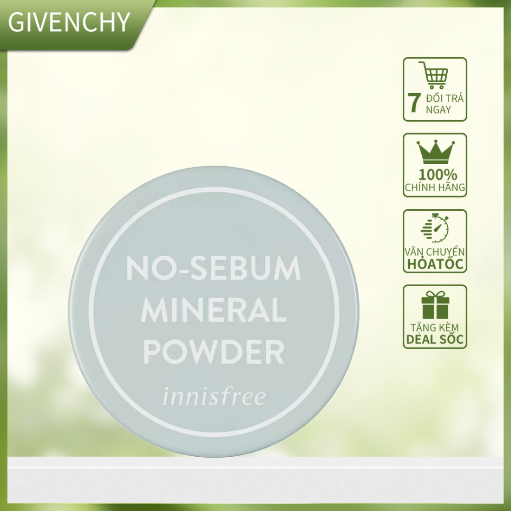phấn phủ kiềm dầu innisfree No Sebum Powder 5g Kiềm Dầu Và Che Khuyết Điểm