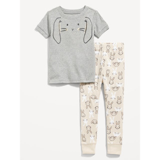Set cotton áo ghi bé gái Oldnavy