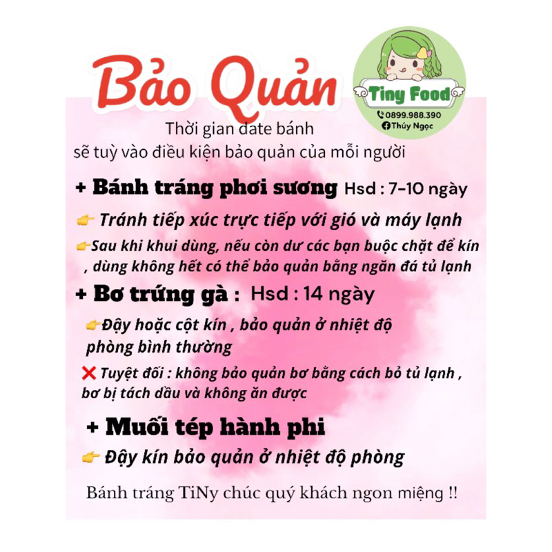 COMBO BÁNH TRÁNG PHƠI SƯƠNG MUỐI TÉP HÀNH PHI + BƠ