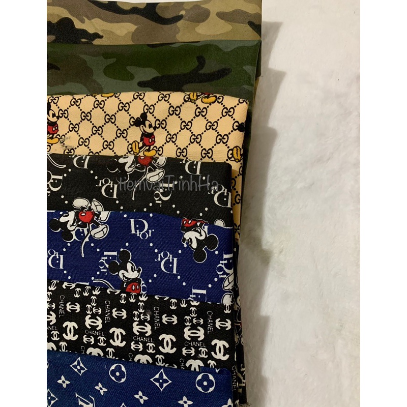 Vải kaki Channel đen hàng dày, không dãn khổ 1m5