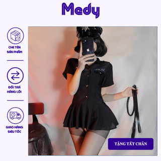 Bộ đồ ngủ cosplay sexy cô cảnh sát xinh đẹp gợi cảm váy ngủ ngắn bodysuit nữ MEDY 1279CP