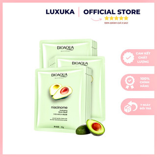 Mặt nạ bơ bioaqua mặt nạ dưỡng da tinh chất bạc hà dưỡng ẩm sáng da luxuka mnb03
