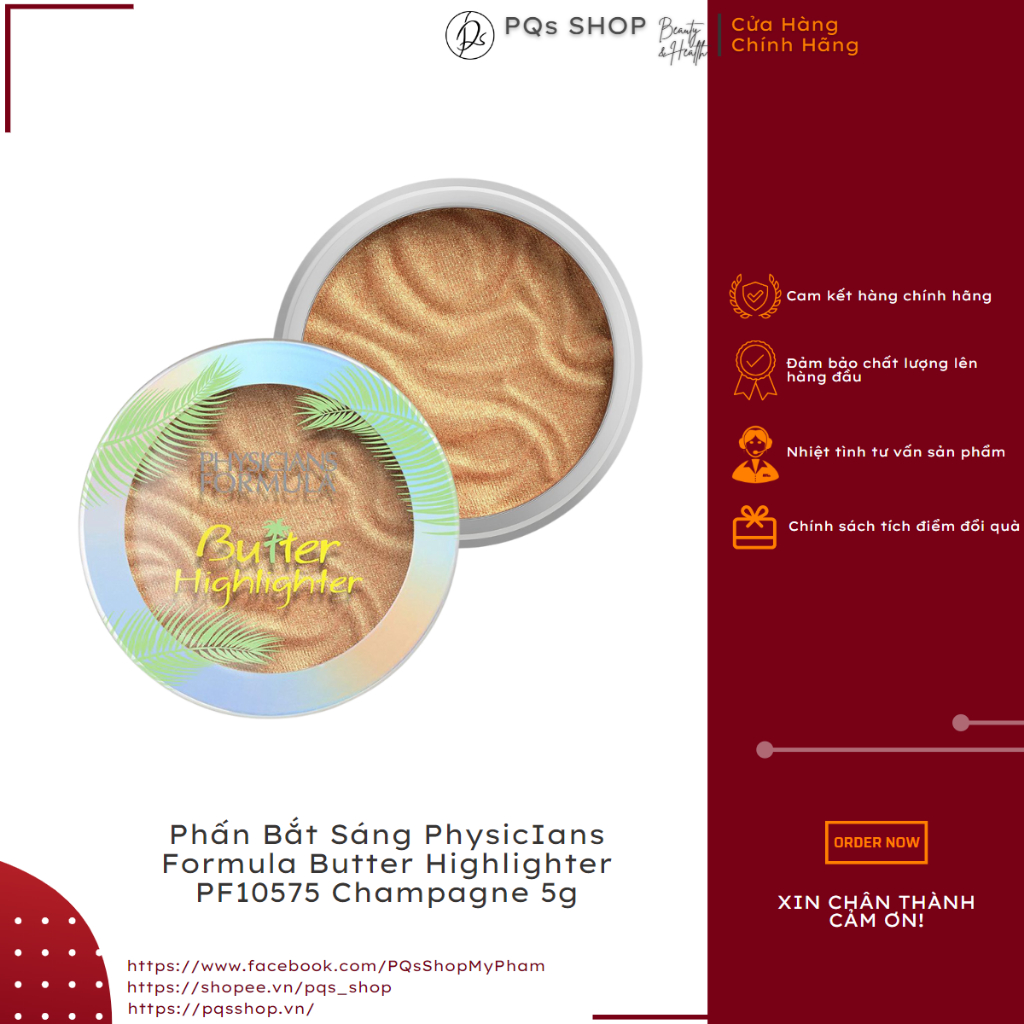 Phấn Bắt Sáng PhysicIans Formula Butter Highlighter PF10575 Champagne