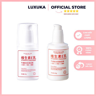 Sữa Dưỡng Thể Maycreate Trắng Da Kem Dưỡng Ẩm Vitamin E Emulsion Luxuka MC06