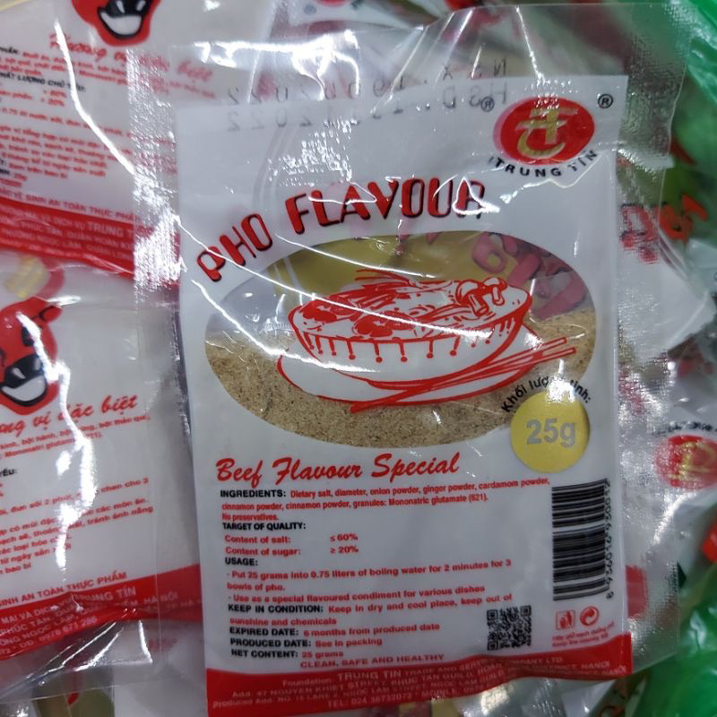 GIA VỊ PHỞ ĐẦU BÒ- Phở Bò Trung Tín