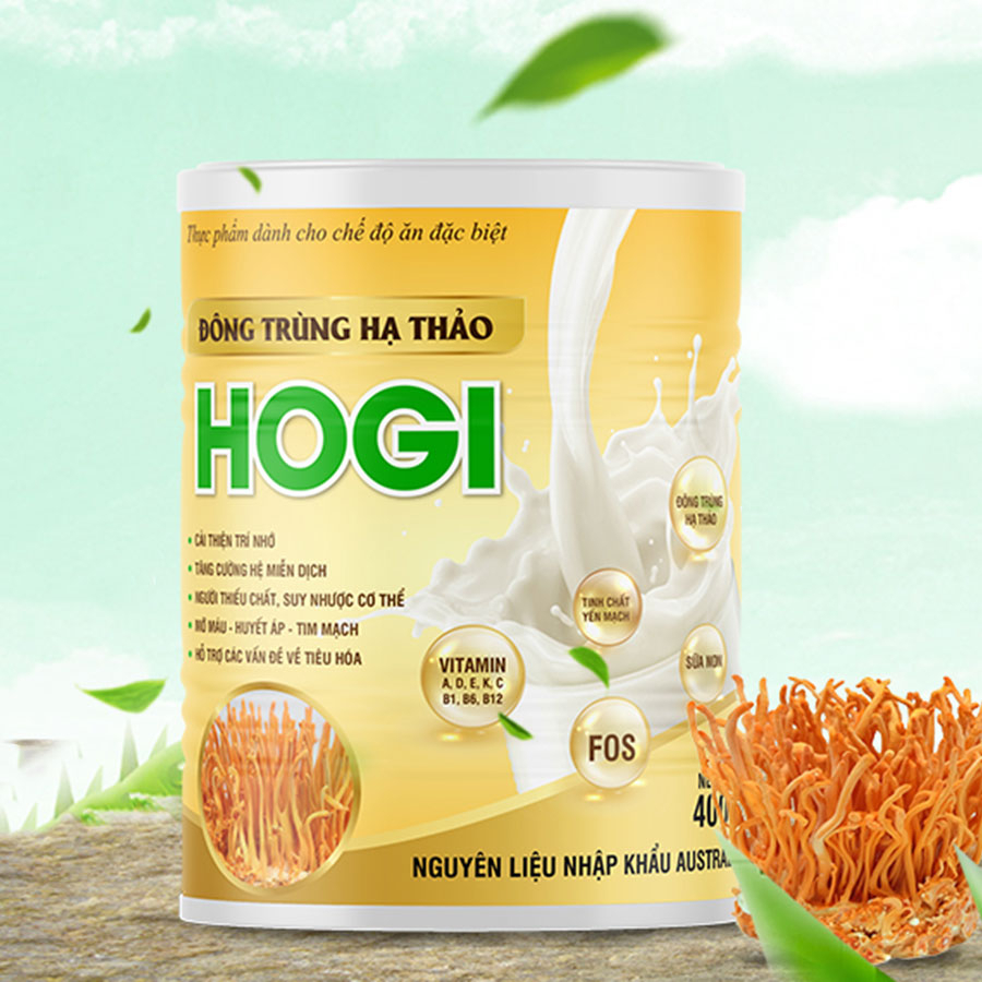 Sữa Hogi HCN Đông Trùng Hạ Thảo Bổ Sung Dưỡng Chất, Tăng Cường Sức Đề Kháng, Cải Thiện Trí Nhớ 400gram