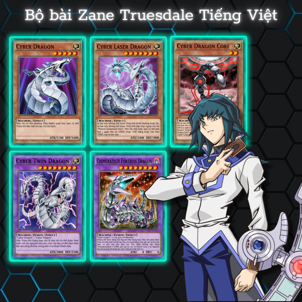 Bài Yugioh Tiếng Việt - Bộ bài Zane Truesdale