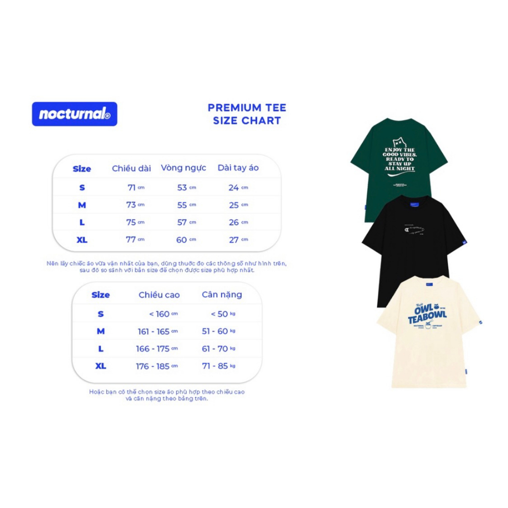 Áo thun, áo phông thêu NOCTUNNAL mini lcons cotton 100% from rộng dành cho nam nữ