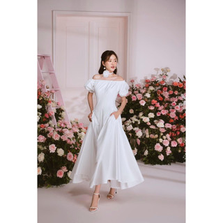 Đầm bigsize trễ vai dáng công chúa điệu đà xinh xắn ( Thời trang Vicky G - Anitagreen ) HN0523