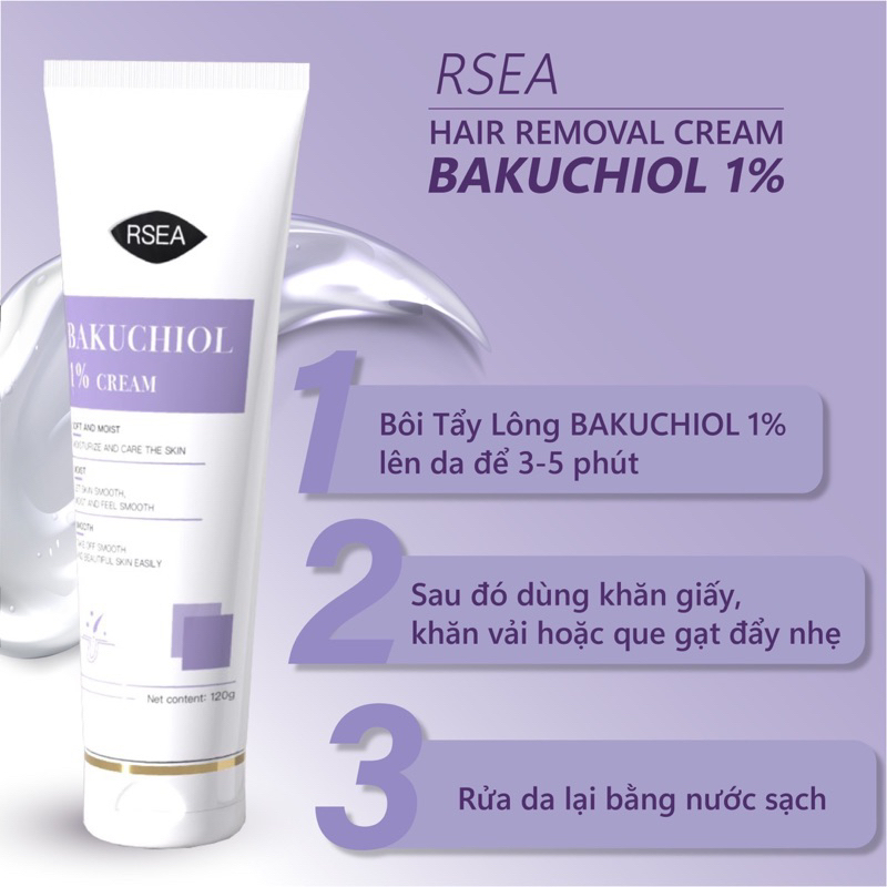 TẨY LÔNG BAKUCHIOL RSEA nội địa Trung