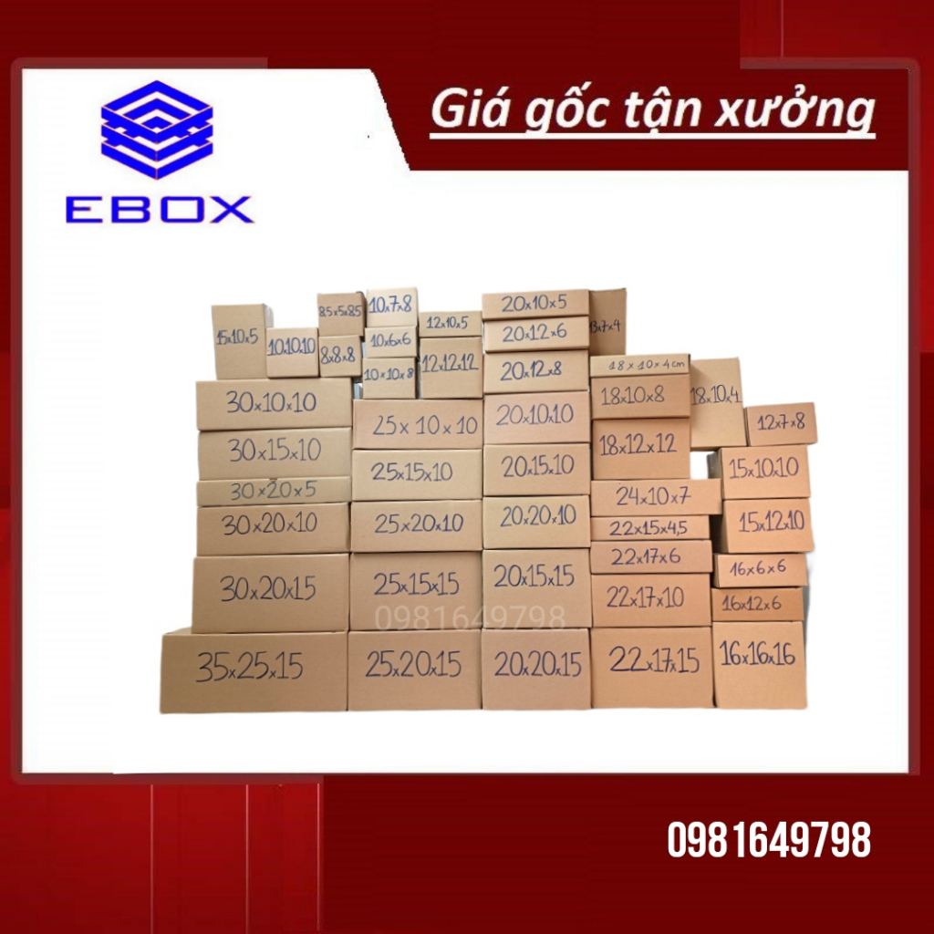 1 Hộp carton đóng hàng giá rẻ