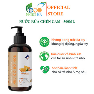 Nước rửa chén hữu cơ ECOCARE 500ml tinh dầu cam, nước rửa bát cho bé