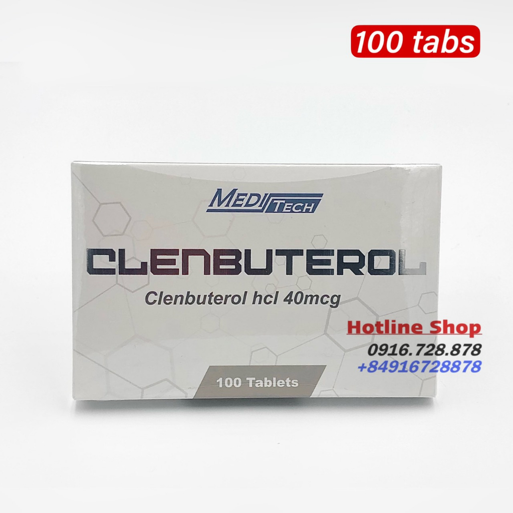 CLENBUTEROL 40Mcg - Clen Meditech Hộp 100 Viên