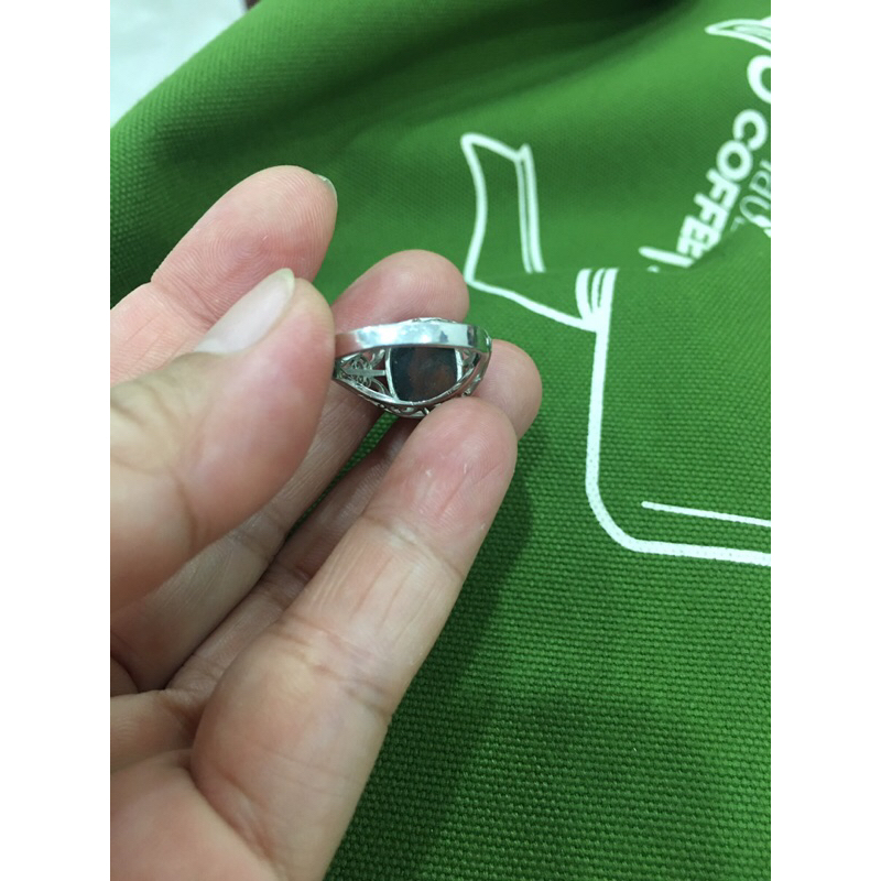 Nhẫn đá khung silver si tuyển Nhật