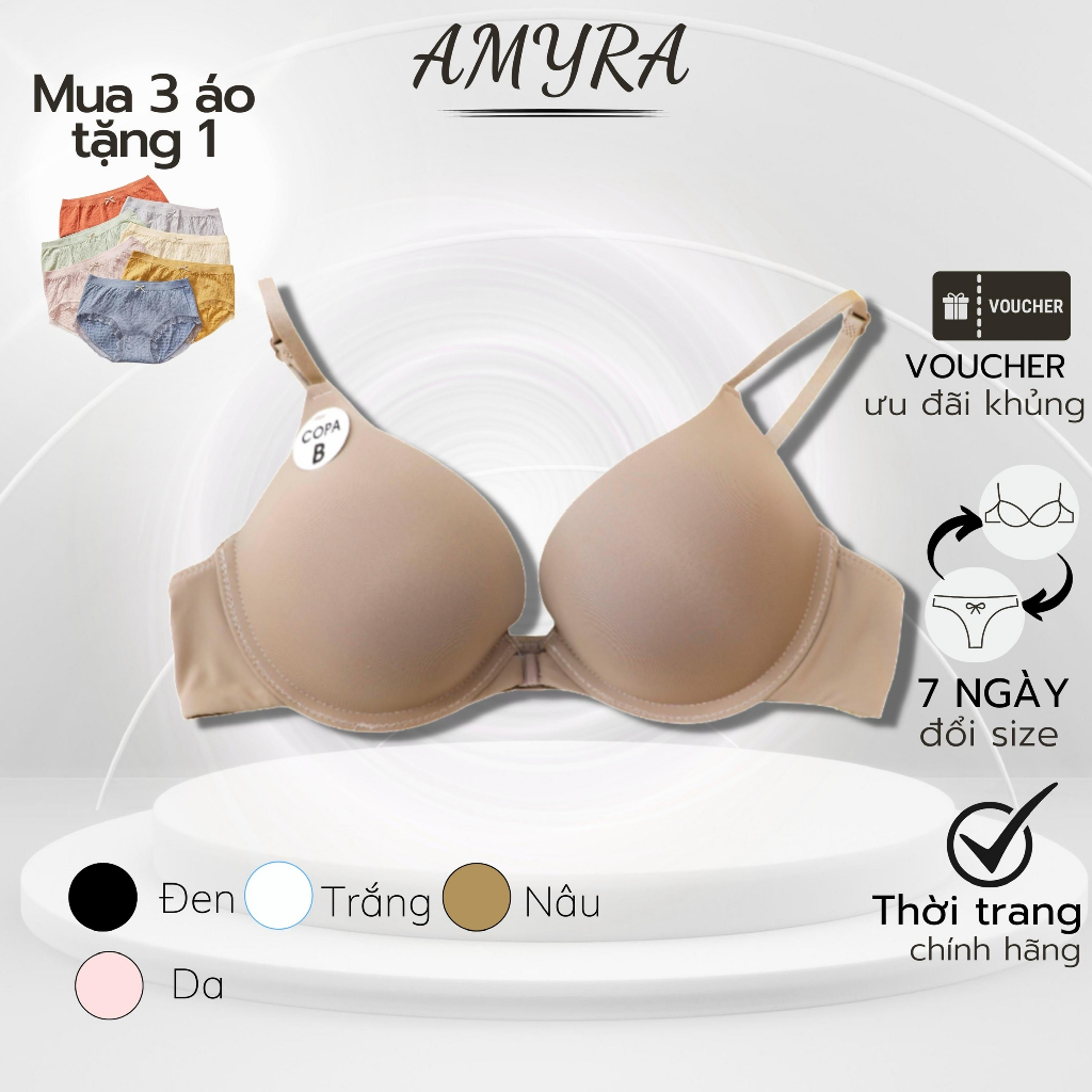 Áo lót nữ cài trước có gọng, mút dày nâng ngực,siêu nâng đẩy ngực - Áo ngực đệm vừa, mút kép nâng ngực tạo khe AN069