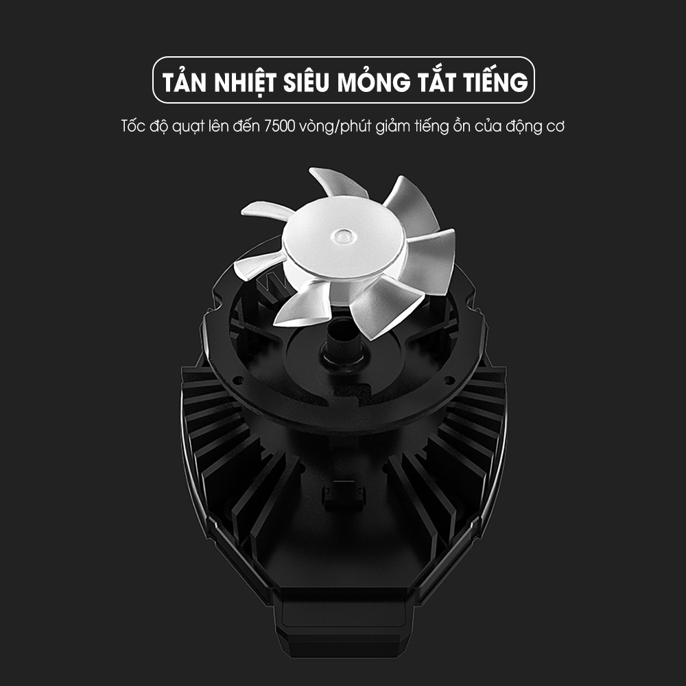 Quạt Tản nhiệt điện thoại MEMO DL05 Bản New 2023 - Sò lạnh làm mát khi chơi game, Có đồng hồ hiện thị nhiệt độ siêu đẹp