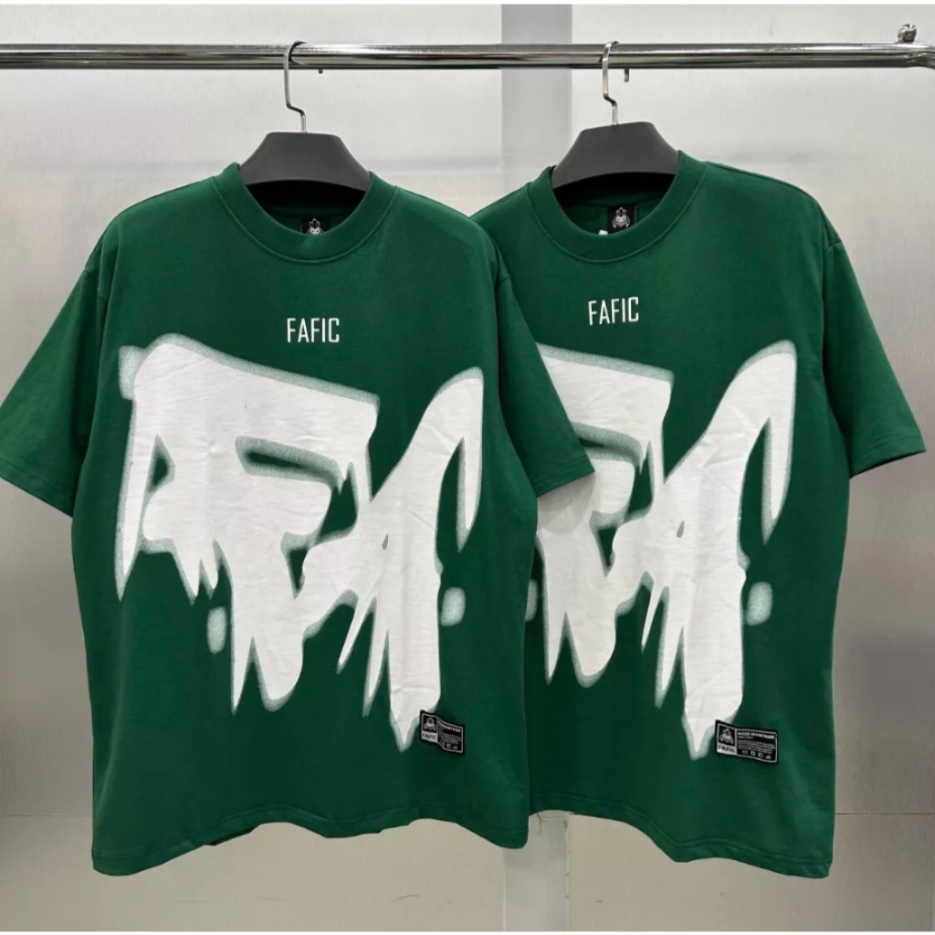 Áo thun, áo phông Fafic in chữ FA Big logo from rong unisex dành cho nam nữ
