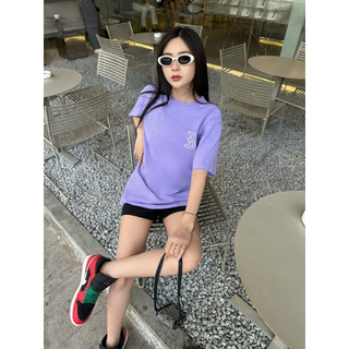 (HÀNG XUẤT XỊN) Áo tím M/L/B  Logo Boston Outline  Size S M L Full-tag-code