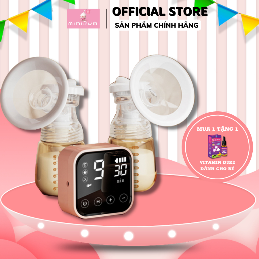 Máy hút sữa Mini Pum chính hãng với 9 cấp hút massage nhẹ nhàng giúp tăng lượng sữa mẹ