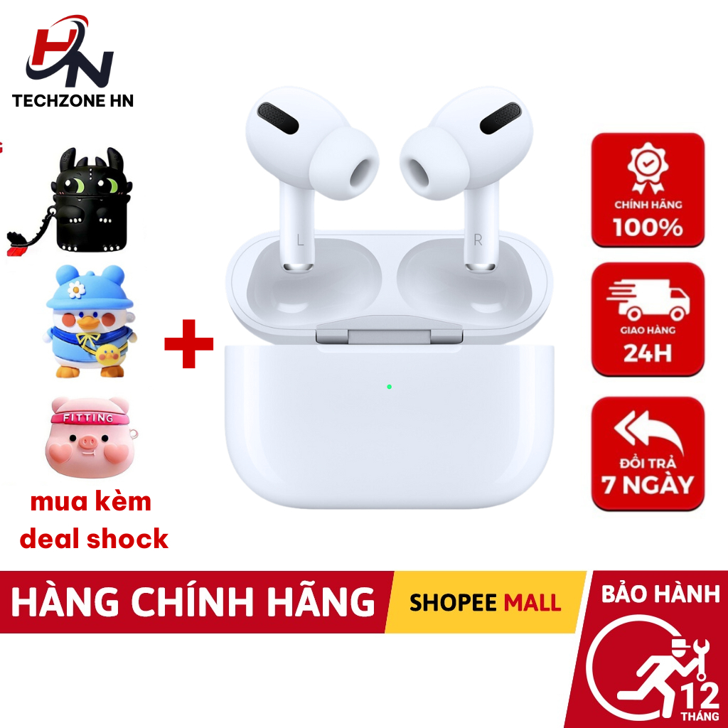 Tai nghe Bluetooth Pro Gen 2 TWS 5.3 Nhỏ Gọn Tiện Lợi Âm Thanh HIFI Chống Ồn Định Vị Đổi Tên Techzone Mall