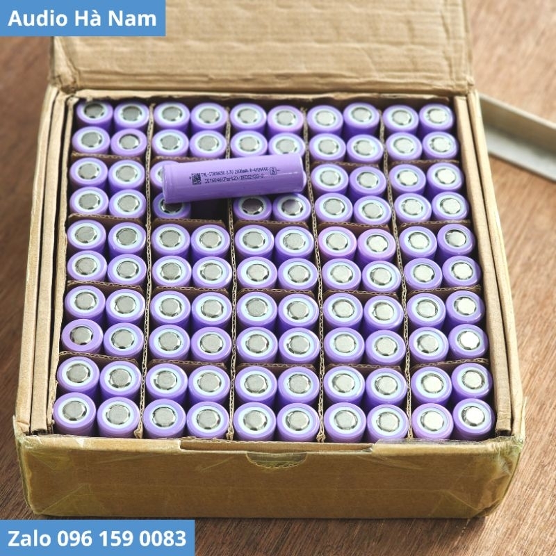 Cell pin 3.7v 18650 dung lượng 2600mah xả 5c