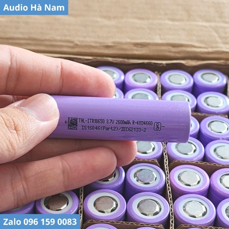 Cell pin 3.7v 18650 dung lượng 2600mah xả 5c