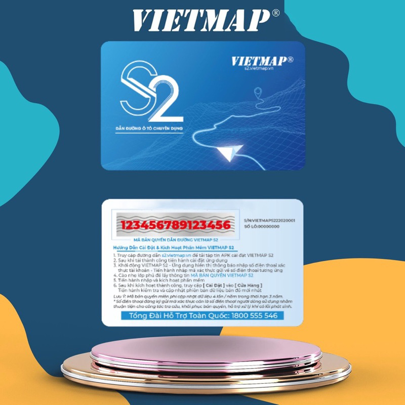 Phần Mềm Dẫn Đường Ô Tô Xe Hơi Chuyên Dụng VIETMAP S2 Dành Cho Màn Hình hoặc Box Android - Hàng Chính Hãng
