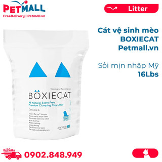 Cát vệ sinh cho mèo BOXIECAT 16Lbs - Sỏi mịn nhập Mỹ Petmall