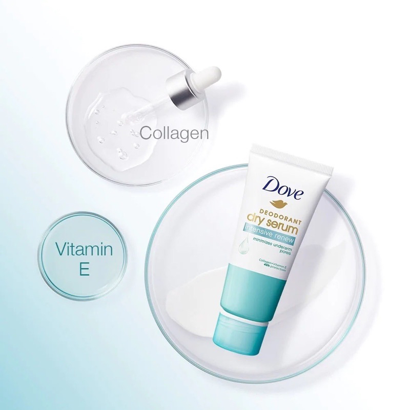 DOVE Kem Khử Mùi Tinh Chất Serum Sáng Mịn Dove Deodorant Dry Serum Collagen 50ml