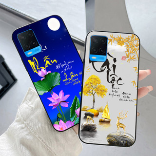 Ốp lưng oppo a54 4g / oppo a54 5g thư pháp tài lộc may mắn