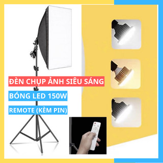 Bộ Softbox Bóng LED 150W 50X70CM [Có Remote]