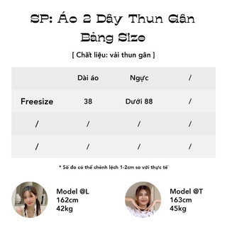 JANET STUDIO • Áo 2 dây thun gân