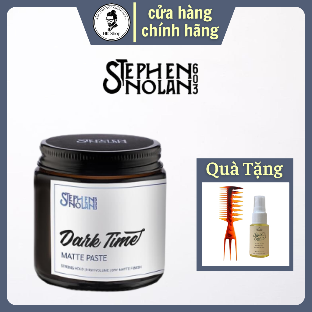 Sáp vuốt tóc nam Dark Time by Stephen Nolan 603 bản mới nhất 2023