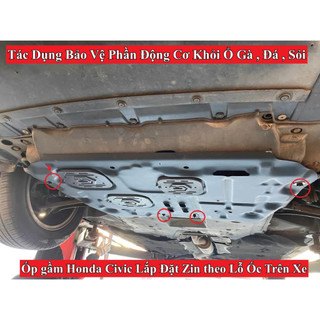 {Ôp Gầm Kim Loại} Chắn Gầm Honda Civic Lắp Cho Các Đời