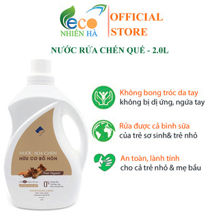 Nước rửa chén hữu cơ ECOCARE 2L tinh dầu quế, nước rửa bát cho bé, an toàn da tay