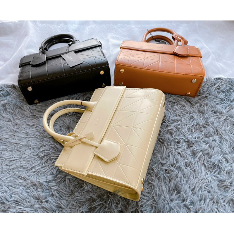 Túi xách nữ Ped r0 quai xách kèm dây đeo chéo sang chảnh