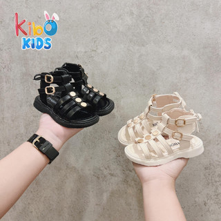Giày Sandal chiến binh bé gái - Sandal cao cổ da siêu mềm SA2338