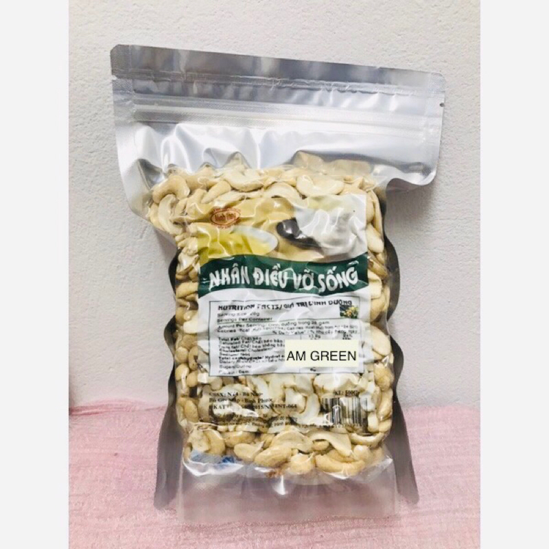 Hạt điều bể đôi SỐNG làm sữa hạt 500g