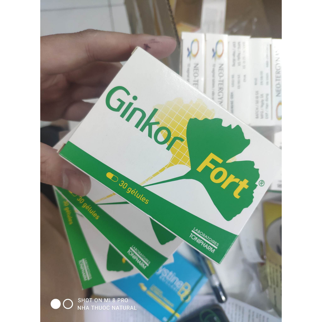 Ginkor Fort Pháp Hộp 30 viên Hỗ Trợ Giảm Trĩ, Suy Giãn Tĩnh Mạch
