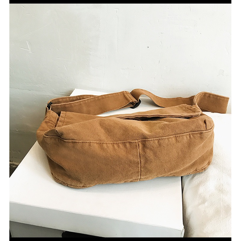 Túi vải đeo chéo nam nữ Túi unisex cao cấp cá tính Túi canvas