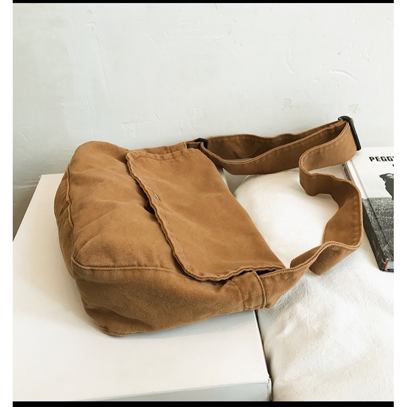 Túi vải đeo chéo nam nữ Túi unisex cao cấp cá tính Túi canvas