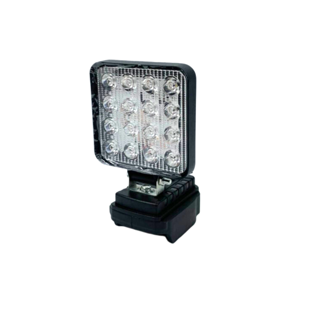 Đèn pin led dùng chung pin MAKITA 18v thiết kế bi cầu chiếu xa kèm sạc nhanh