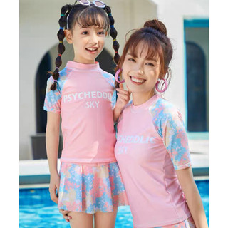 Đồ bơi đi biển cho bé và mẹ, set bơi cho bé gái - Bộ SKy