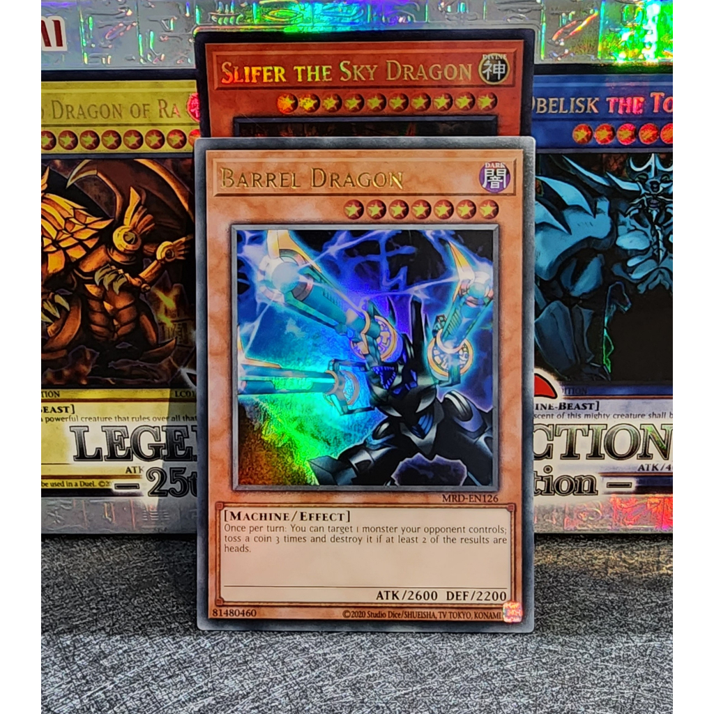 Thẻ Bài YuGiOh Barrel Dragon MRD-EN126 25th Unlimited Ultra Rare Mint