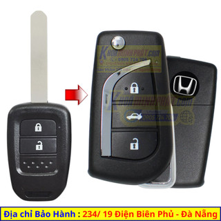 Chìa khoá Độ gập xe ô tô đà nẵng Honda Brio mẫu V13